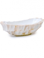 Shell Mother of Pearl White Boat 46x20x13cm (levertijd)